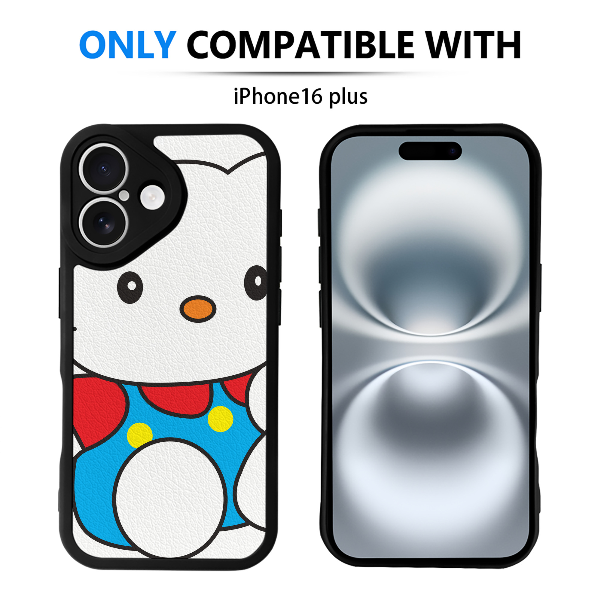（画像用） Hello Kitty ハローキティ 【iPhone 16シリーズ対応】シリコンスマホケース（レザー調） 材質：シリコン